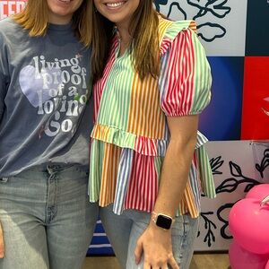 Striped Multicolor Top